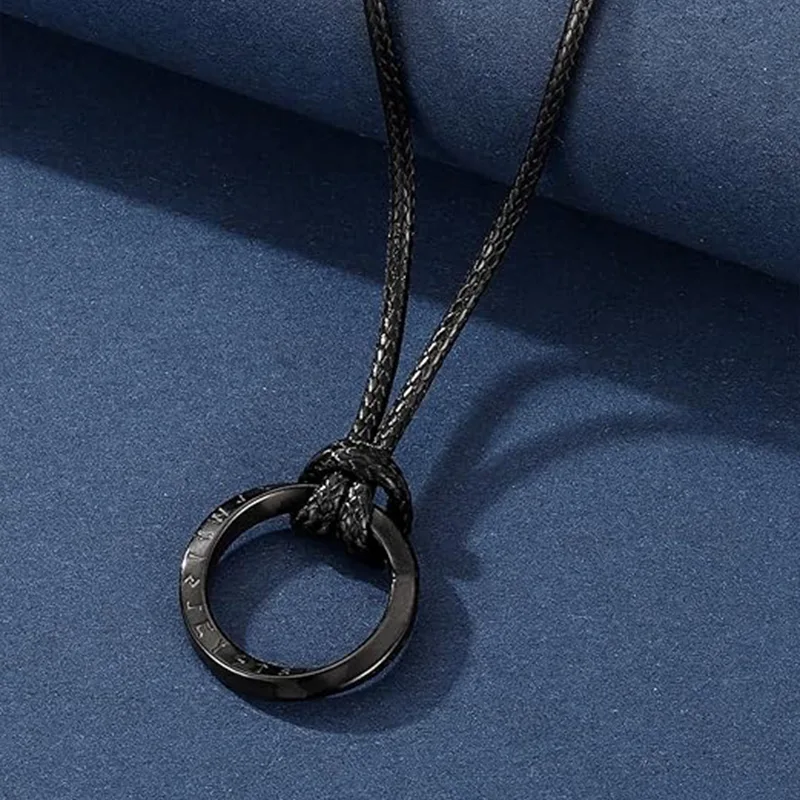 Collier pendentif amulette pour homme, à la mode
