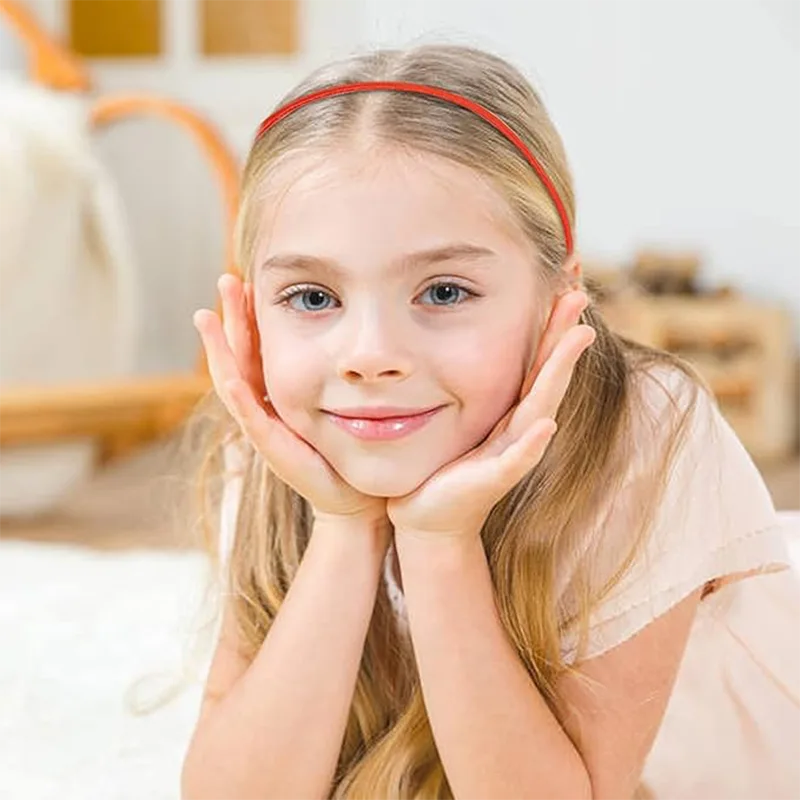 Bandeaux en métal maigres légers pour fille