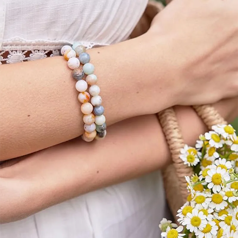 Bracelets de perles en pierre naturelle pour femmes
