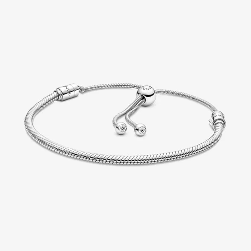 Bracelet en alliage pour femmes chaîne serpent Pandora
