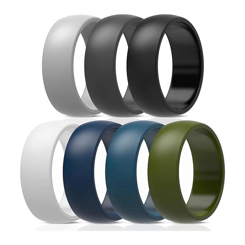 Anneau d'homme en silicone de fitness populaire