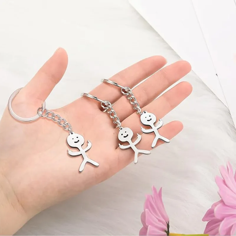 Porte-clés en acier inoxydable